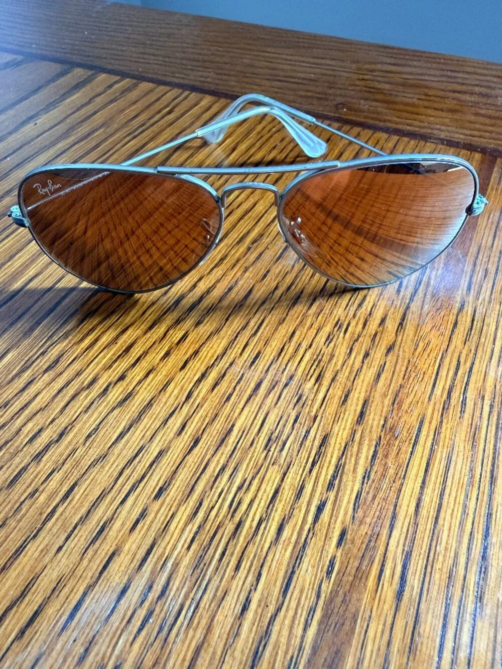 Ray-Ban Aviator Sunglasses in Baby Pink Chrome/Silver + Case - RB3025 Large